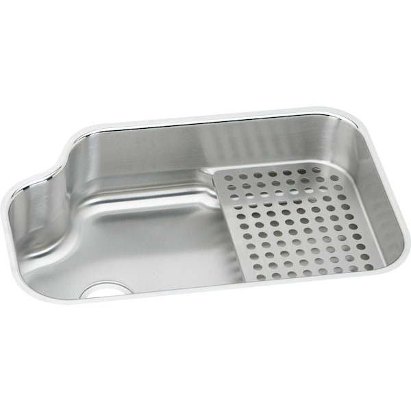 Lustertone Stainless Steel 32 X 21 X 8 Single Bowl Undermount Sink Kit